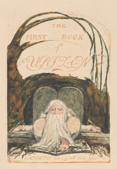První kniha Urizenova, deska 1, "První kniha Urizenova." (Bentley 1) od William Blake