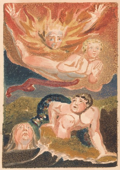 První kniha Urizena, deska 22 (Bentley 24) od William Blake