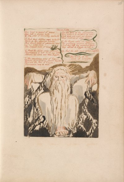 První kniha Urizena, talíř 27, žili několik let. . . . (Bentley 28) od William Blake