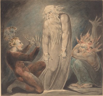 Duch Samuela zjevující se Saulovi od William Blake