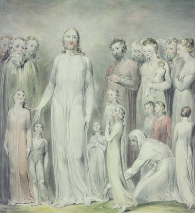 Uzdravení ženy s problémem krve od William Blake