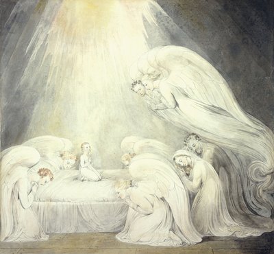 Jezulátko říká své modlitby, kolem roku 1805 od William Blake
