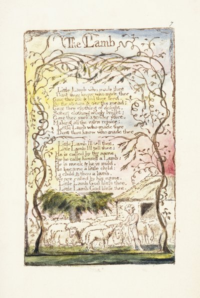 Beránek, 1789 od William Blake