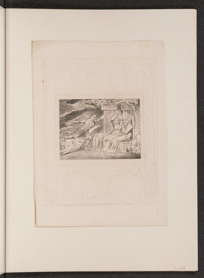 Poslové vyprávějí Jobovi o jeho neštěstí, 1825. od William Blake