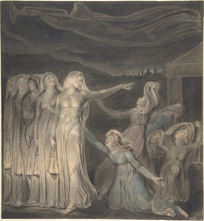 Podobenství o moudrých a pošetilých pannách od William Blake