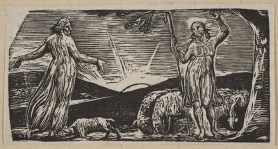 Thenot Remonstrates With Colinet, z Thorntons Pastorals of Virgil, 1821. od William Blake