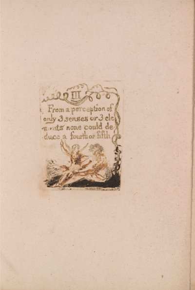 Neexistuje žádné přirozené náboženství, talíř 5, III Z vnímání. . . . (Bentley a6) od William Blake