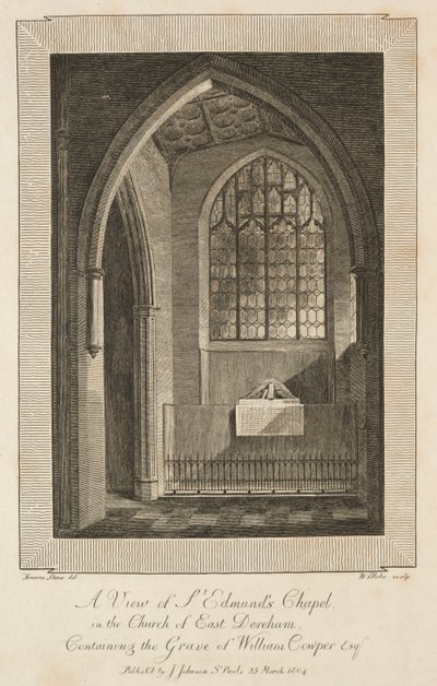 Pohled na kapli svatého Edmunda v kostele East Dereham..., 1804. od William Blake