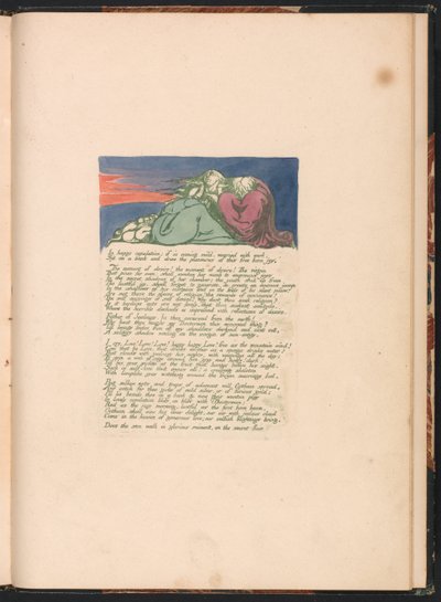 Visions of the Daughters of Albion, Plate 10, In happy copulation. . . . od William Blake