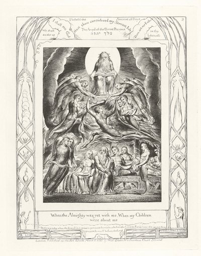 Když byl Všemohoucí ještě se mnou, když moje děti byly o mně od William Blake