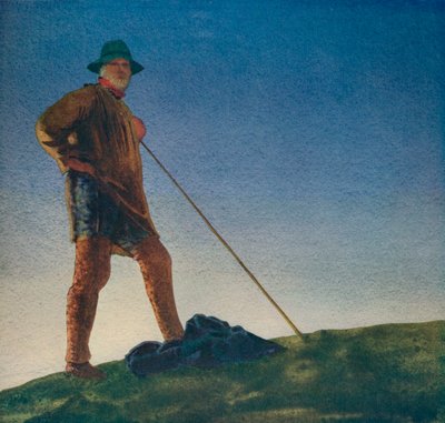 Pastýř slyší zbraně za úsvitu, c1910, c1932 od William Blamire Young