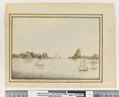 Opp. p. 36. „V Rio Janeiru, při pohledu ke vchodu. 1787