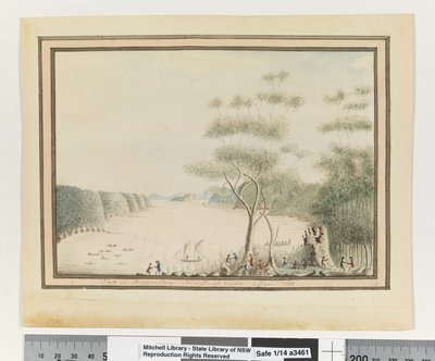 Opp. p. 90. `Výhled v Broken Bay v Novém Jižním Walesu. března 1788