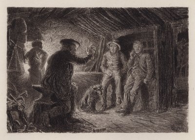 Úžasný příběh (rytina) od William Brassey (after) Hole