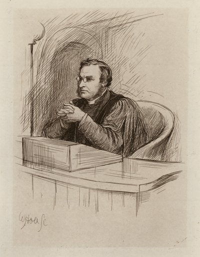 Archibald Hamilton Charteris, profesor biblické kritiky a biblických starožitností (rytina) od William Brassey (after) Hole