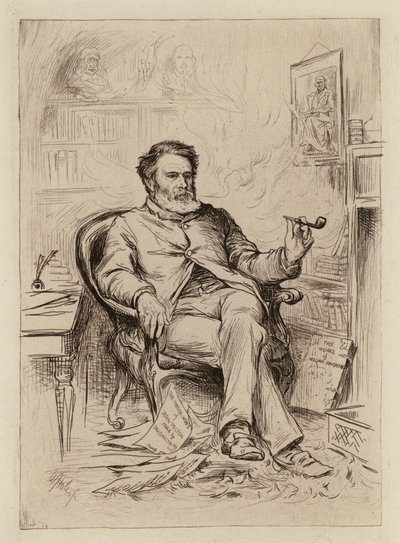 David Masson, profesor rétoriky a anglické literatury (rytina) od William Brassey (after) Hole