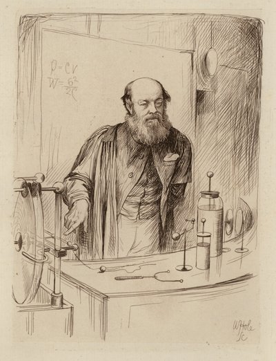 Peter Guthrie Tait, profesor přírodní filozofie (rytina) od William Brassey (after) Hole