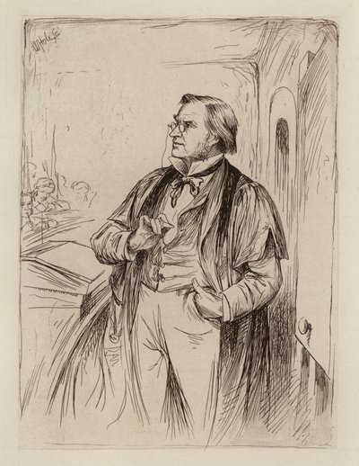 Simon Somerville Laurie, profesor teorie, historie a praxe vzdělávání (rytina) od William Brassey (after) Hole