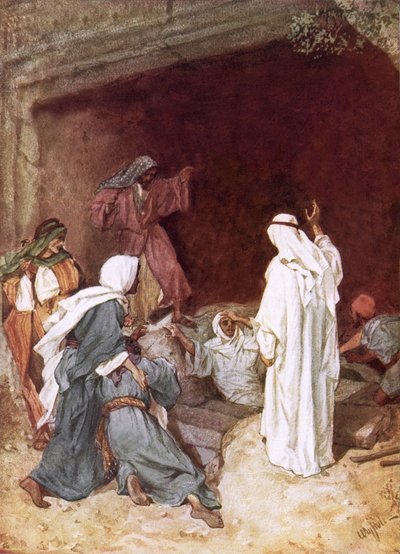 Ježíš vzkřísil Lazara z mrtvých od William Brassey Hole