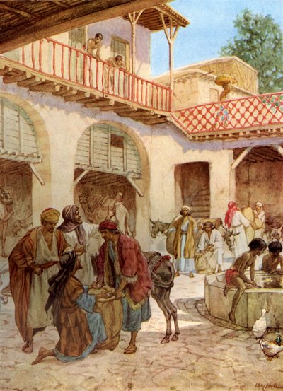 Josefovi bratři v hostinci. Peníze každého muže ve svém pytli. - Bible od William Brassey Hole