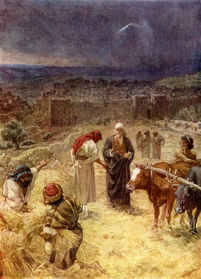 Král David nákup mlatu - Bible od William Brassey Hole