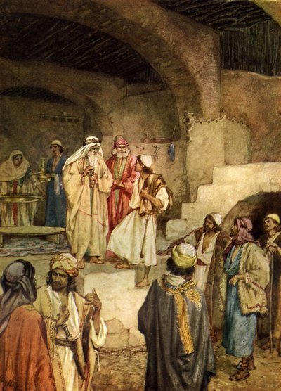 Samuel pomazal Davida. - Bible od William Brassey Hole