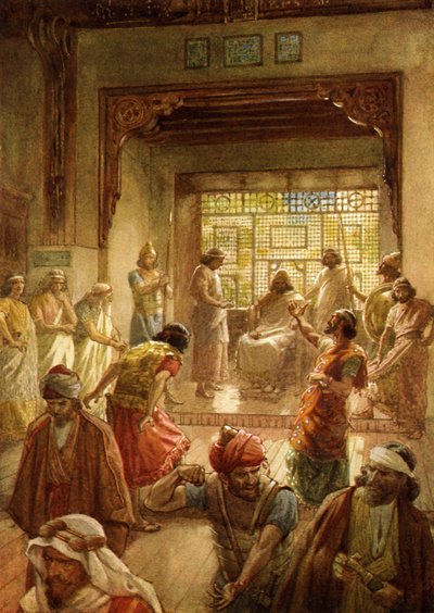 Rozdělení království pod Rechoboamem - Bible od William Brassey Hole