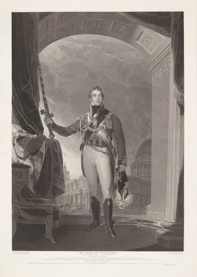 Portrét van Arthur Wellesley, hertog van Wellington Vévoda z Wellingtonu (název na předmětu) od William Bromley (I)