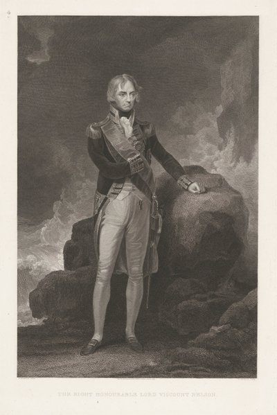 Portrét van Horatio Nelson Správný ctihodný lord vikomt Nelson (titul na předmětu) od William Bromley (I)