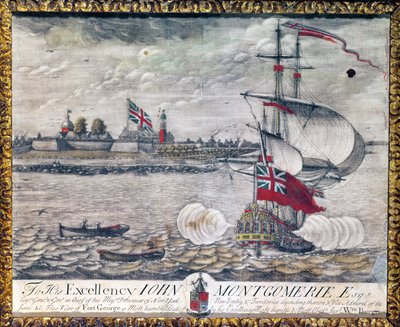 Jeho Excelenci Johnu Montgomerie Esq. (Pohled na Fort George) od William Burgis