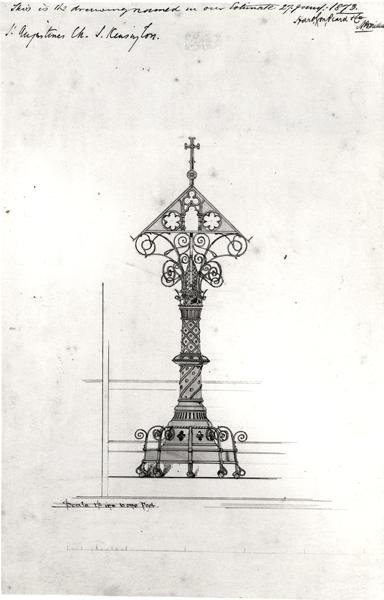 Design pro řečnický pult, St Augustine