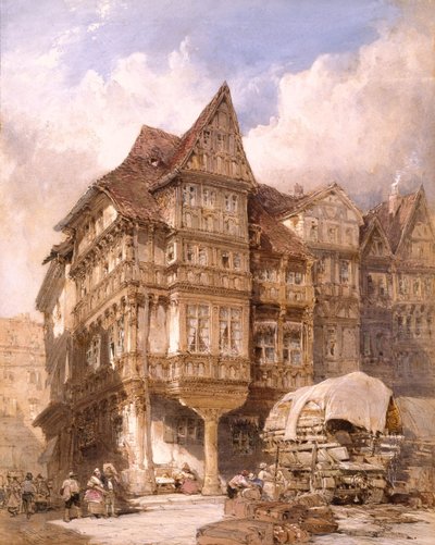 Dům Albrechta Dürera v Norimberku od William Callow