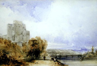 Chateau de Montboucher (akvarel na papíře) od William Callow