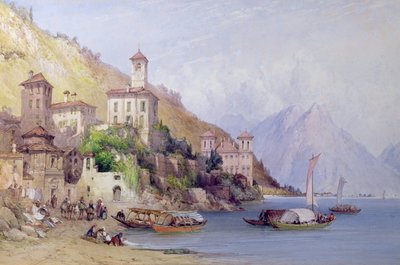 Gravedona, jezero Como, 1895 od William Callow