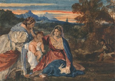 Madonna s králíčkem od William Callow