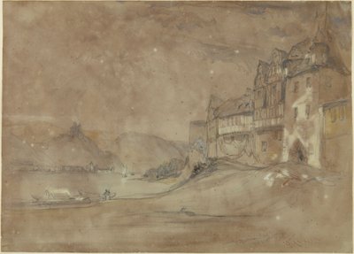 Hrad Marksburg, Rhens od William Callow