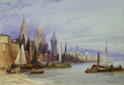 Mayence, na Rýně, 1895 od William Callow