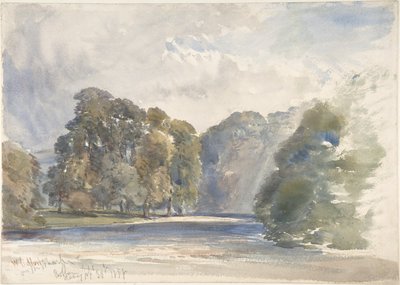Na řece Wharfe, opatství Bolton od William Callow