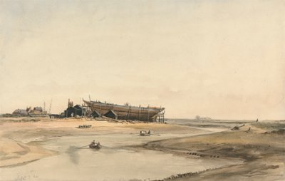Stavba lodi od William Callow