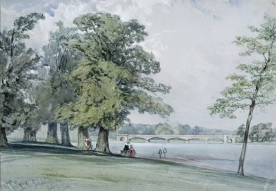 Pohled na Serpentine, Hyde Park od William Callow