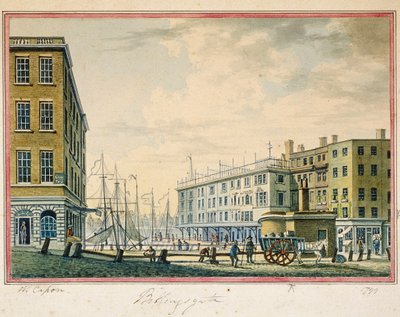 Billingsgate Market, Londýn, 1799 od William Capon