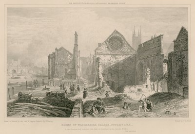 Ruiny Winchester Place, Southwark, Londýn od William Capon