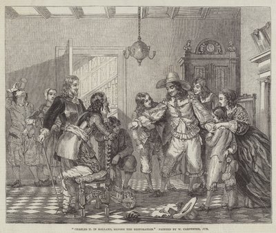 Karel II v Holandsku, před restaurováním od William Carpenter
