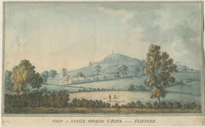 Castle Church - Church: akvarel, a [?18. století] od William Carter
