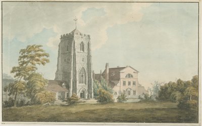 Ranton Abbey [převorství]: malba akvarelem a [konec 18. století] od William Carter