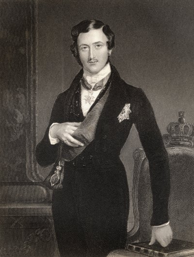Albert Prince Consort of Great Britain, vyrytý W. Hollem, z 