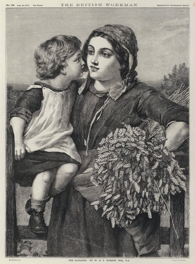 The Gleaner (rytina) od William Charles Thomas (after) Dobson