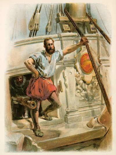 Jeden z Drakeových mužů, 1588 od William Christian Symons