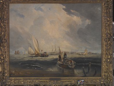 Bligh Sands, Sheerness (olej na plátně) od Clarkson Frederick Stanfield