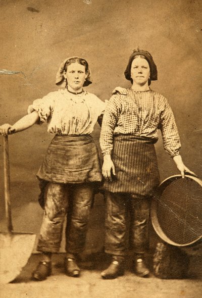 Portrét dvou dělníků v Tredegar Iron Works, Wales od William Clayton